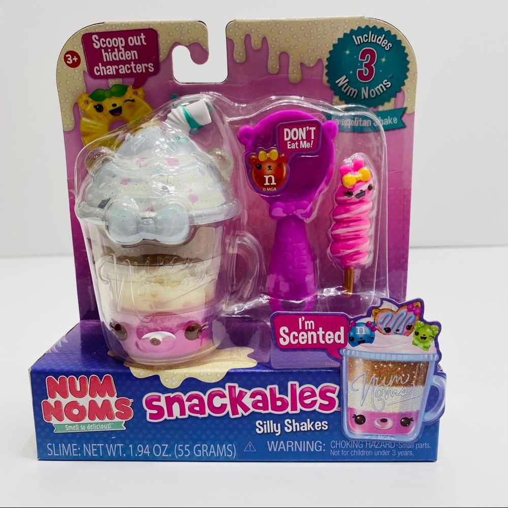 Num Noms Snackables Silly Shakes- Neapolitan Shake